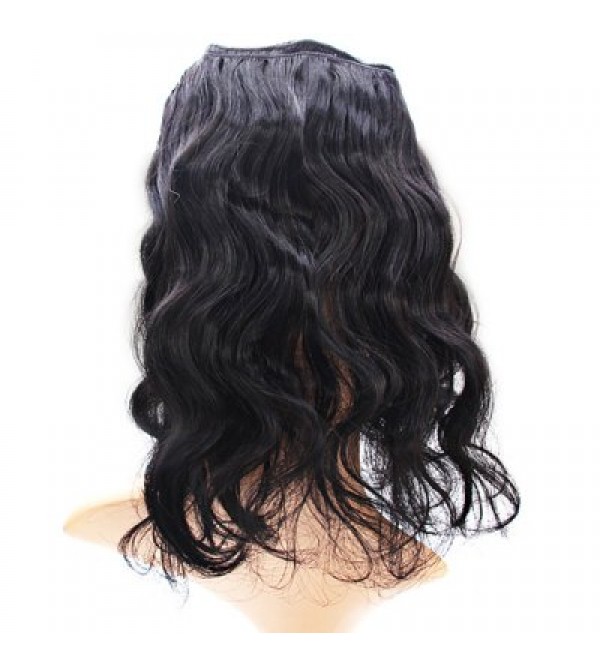 Thick Black Curly Hair Extension Tangle Free Hairpiece Wig for Female