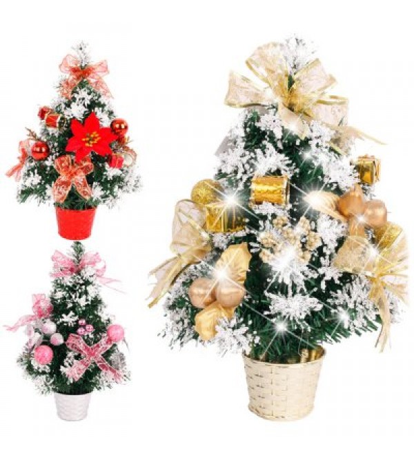 1pc 30cm Christmas Tree Bonsai PVC Desktop Decors for Christmas Decoration