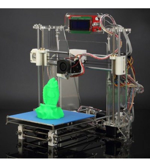  Z - 605S DIY Acrylic Frame Reprap Prusa I3 LCD Screen 3D Printer Self - replicating Exc