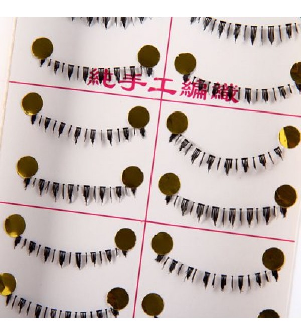 TAIWAN 10 Pairs Manual Lower False Eyelash for Women