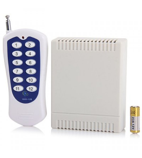 12V 12 - CH Wireless Remote Controller Switch Kit for Window