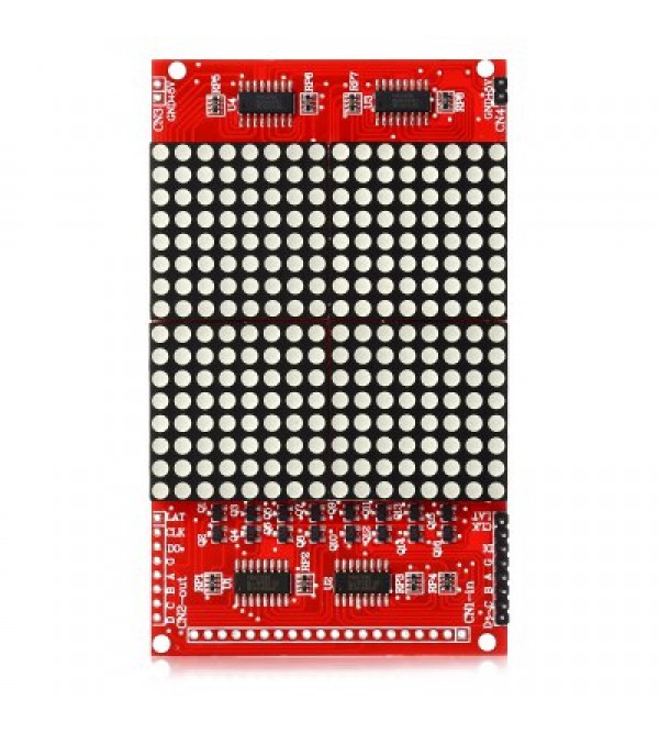 16 x 16 LED Dot Matrix Display Module  51 Development Board Compatible with 12864 Port
