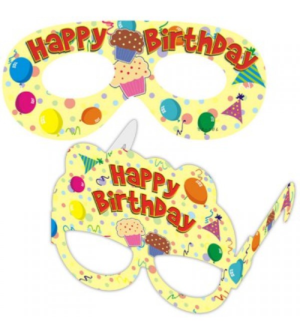 Happy Birthday Design Paper Eye Mask