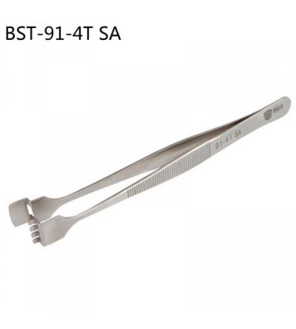 BEST 91-4T SA Stainless Steel Wafer Tweezer