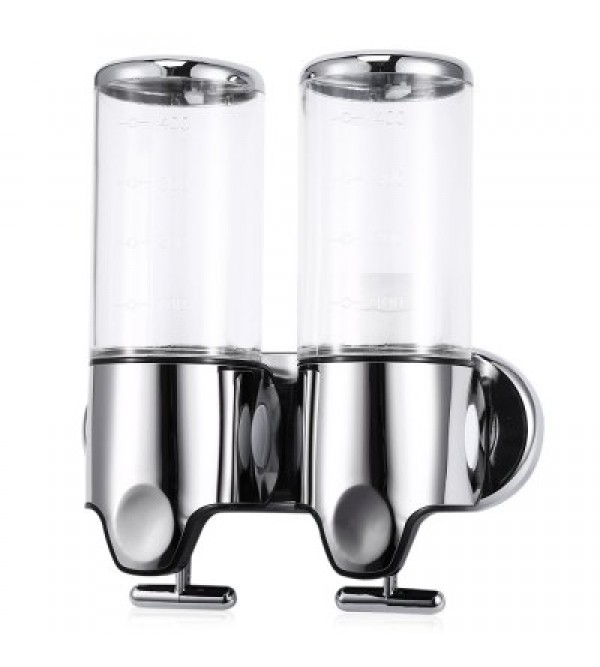 1000ml Stainless Steel Wall Mounted Dual Soap Dispenser