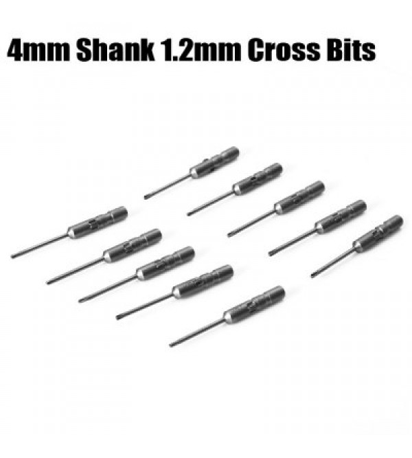 10PCS ABC 4mm Shank 1.2mm Cross Electric Screwdriver Bits Kit