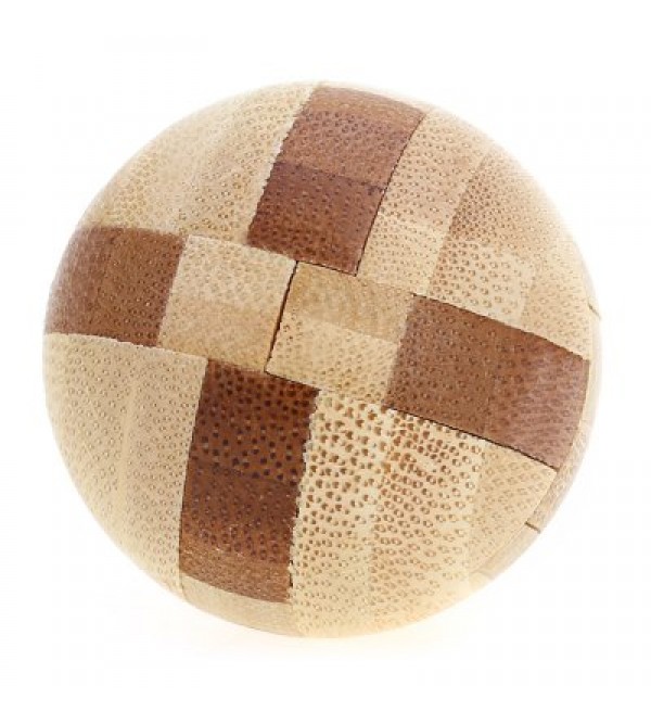 3D Interlocking Ball Wooden Burr Puzzle