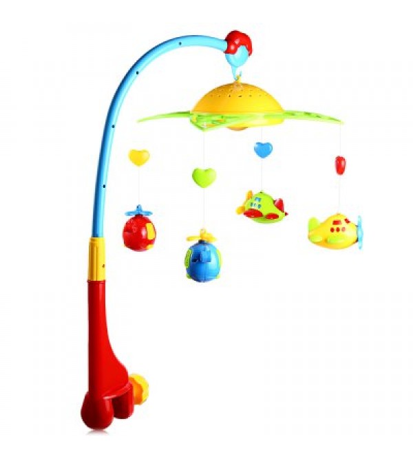 Baby Musical Star Projection Hanging Bell Toy
