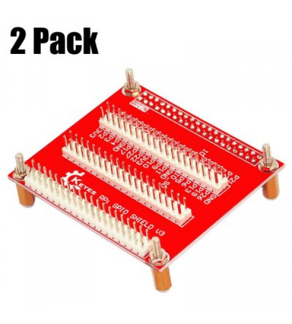 2 Pack Keyestudio Exclusive One-to-three GPIO Expansion Board V3 Compatible with Raspberry Pi 3