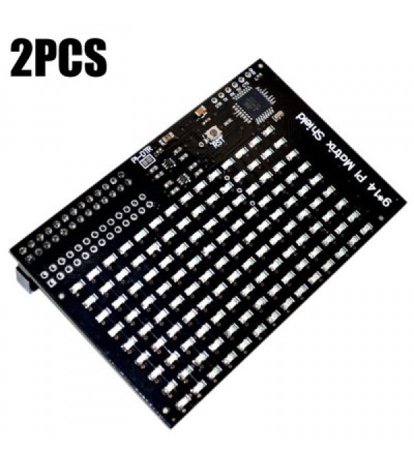 2PCS LED Display Pi Lite Matrix Plate Board 126 Particle LED Embedded MCU