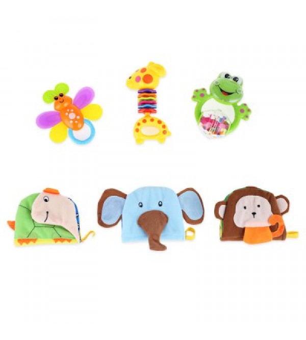 Baby Cloth Book Rattle Toy
