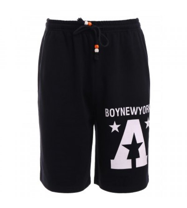 Letters Star Pattern Shorts