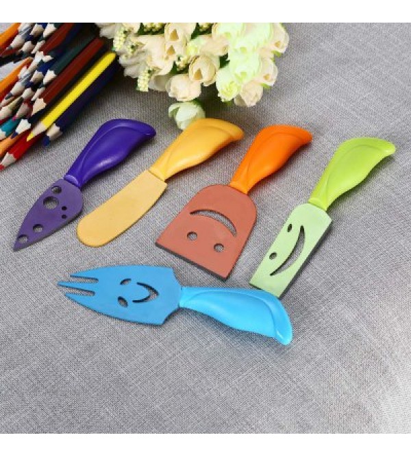 5pcs Colorful Cheese Knife Set