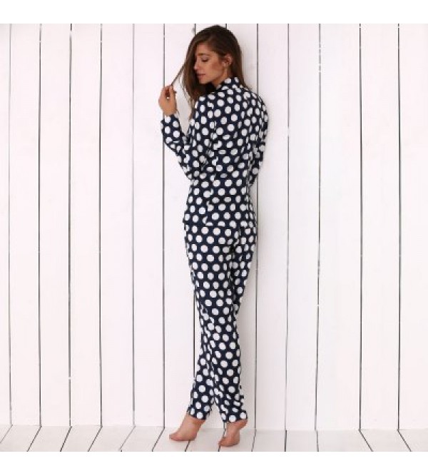 Women Polka Dot Print Soft Pajama