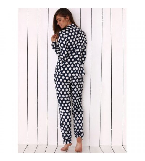 Women Polka Dot Print Soft Pajama