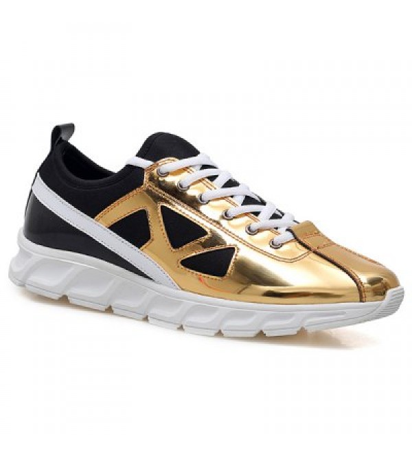 Trendy Color Block and Splice Design Athletic Shoes For Men