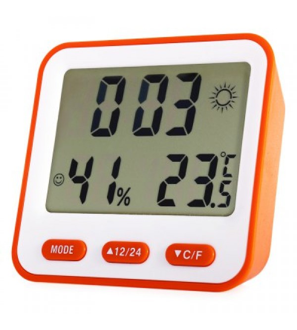 BK - 854 Digital Temperature Humidity Meter Alarm Clock