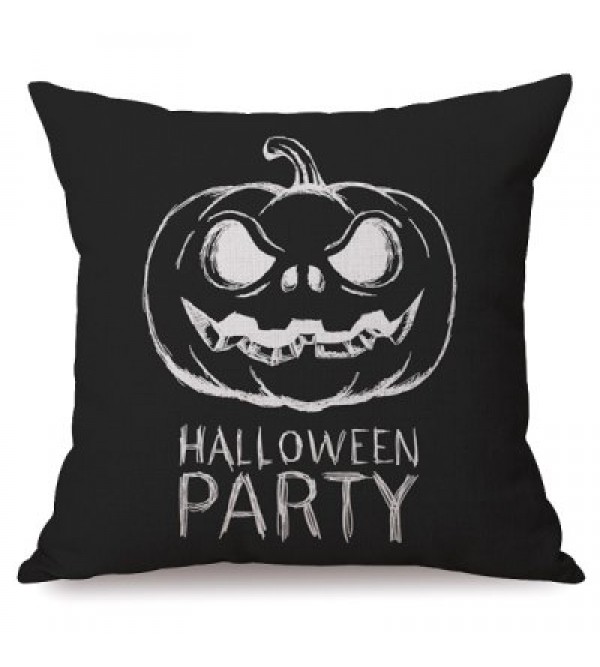 Antibacteria Sofa Cushion Halloween Party Pumpkin Printed Pillow Case
