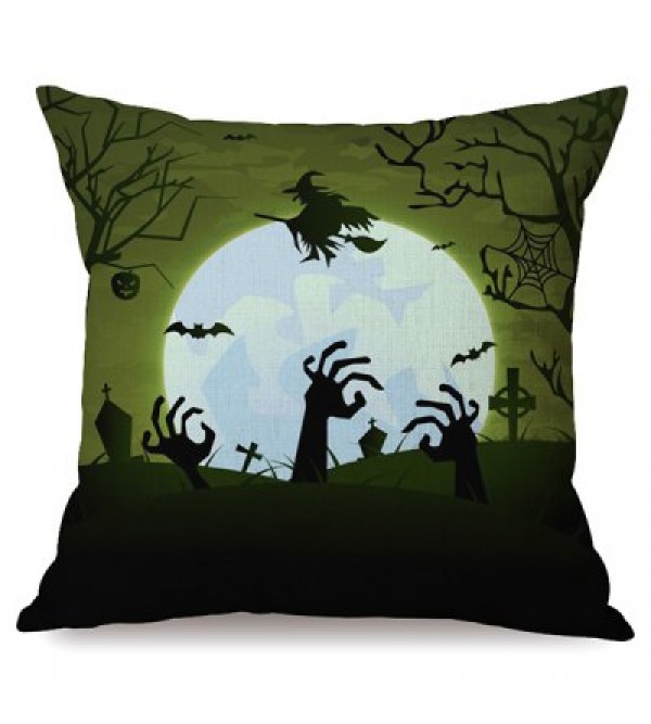Antibacteria Happy Halloween Night Sofa Cushion Printed Pillow Case