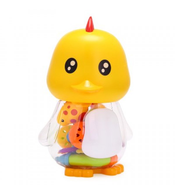 Baby Lovely Colorful Hand Shake Bell Set with Bottle - Duck