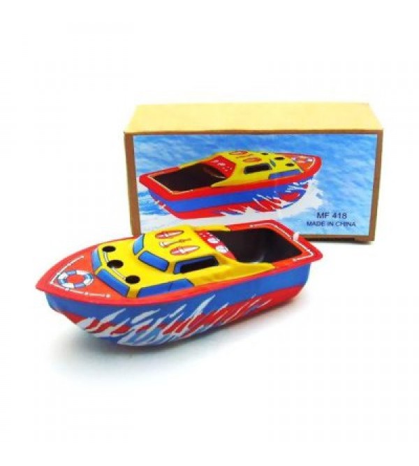 Collectible Handcraft Antique Tin Boat
