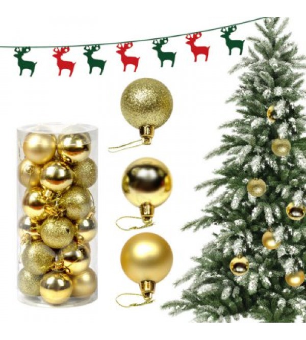 24PCS Christmas Tree Decorative Balls