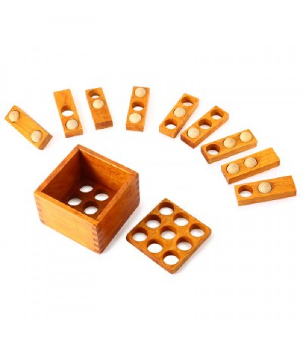 3D Classic Unlock Puzzle Toy Wooden Jigsaw