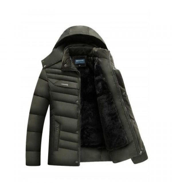 Quilted Zip Up Hooded Coat