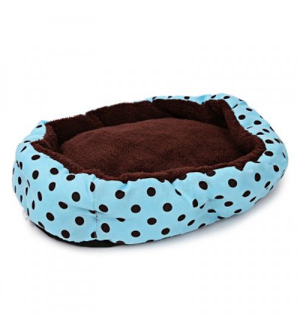 Lovely Polka Dot Soft Washable Pet Dog Cat Bed House Nest Pad