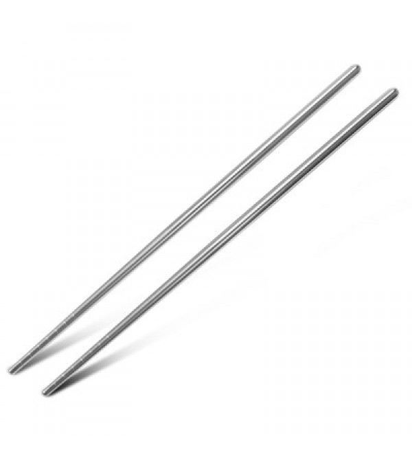5 Pairs Stainless Steel Chopsticks