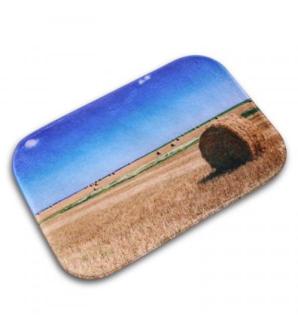 Wheat Printed Flannel Doormat Rug Mat