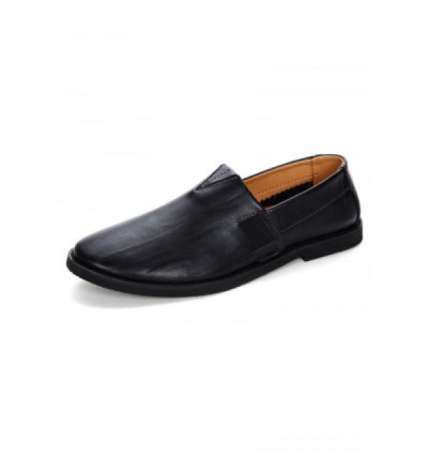 British Style Men Leather Loafers