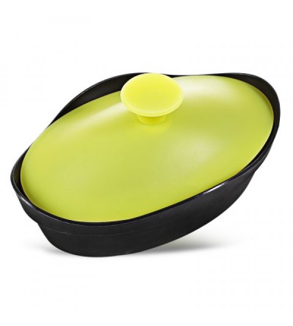 Boat-shaped Silicone Steamer with Lid