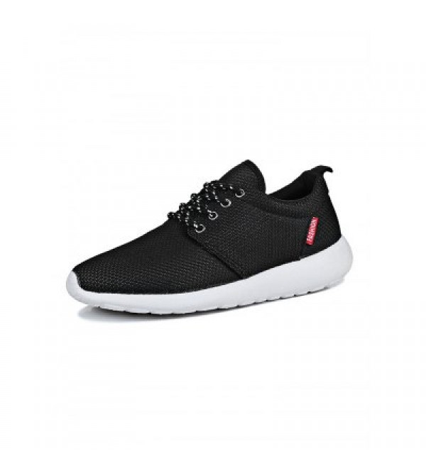 Summer Mesh Cloth Lace Up Breathable Men Sports Shoes