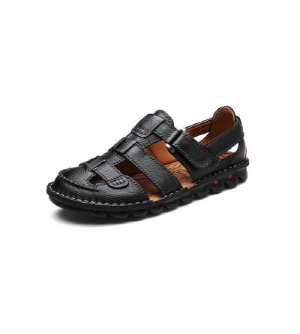 Business-casual Men Leather Sandals
